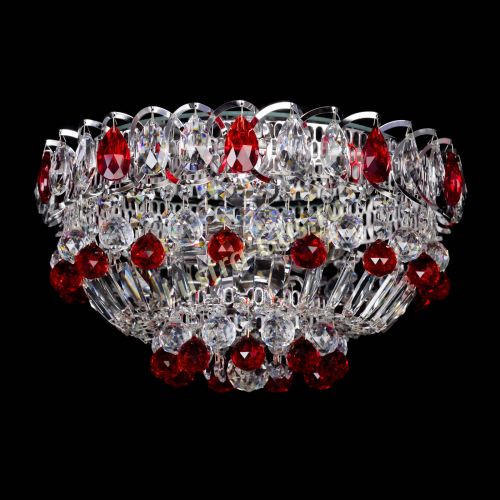 Люстра Астра Шар №3 Красная в Ижевске Гусь Хрустальный