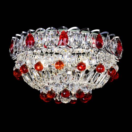 Люстра Астра Шар №3 Красная в Ижевске Гусь Хрустальный