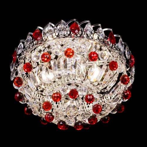 Люстра Астра Шар №3 Красная в Ижевске Гусь Хрустальный