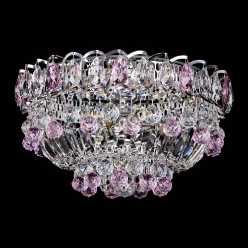 Люстра Астра Шар №3 Розовая в Ижевске Гусь Хрустальный