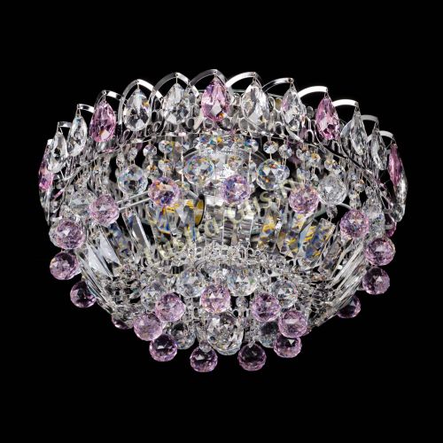 Люстра Астра Шар №3 Розовая в Ижевске Гусь Хрустальный