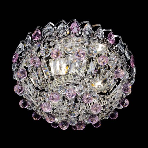 Люстра Астра Шар №3 Розовая в Ижевске Гусь Хрустальный