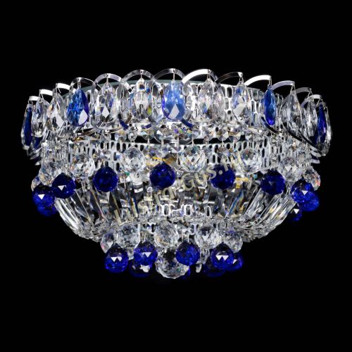 Люстра Астра Шар №3 Синяя в Ижевске Гусь Хрустальный