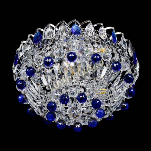 Люстра Астра Шар №3 Синяя в Ижевске Гусь Хрустальный