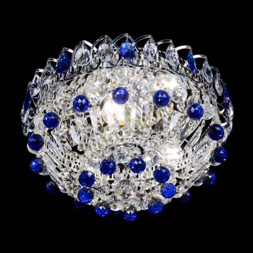 Люстра Астра Шар №3 Синяя в Ижевске Гусь Хрустальный