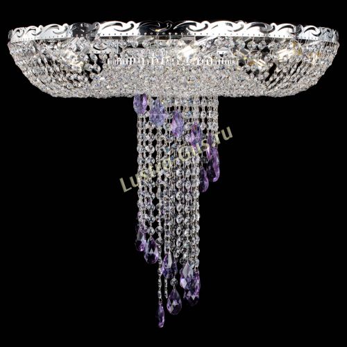 Люстра Диана №1 фиолетовая в Ижевске Гусь Хрустальный