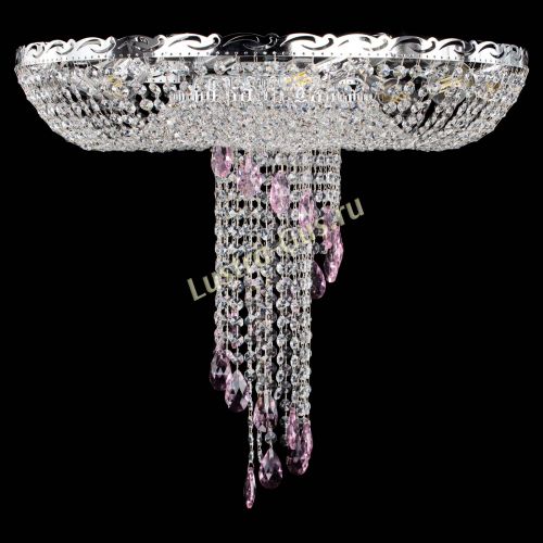 Люстра Диана №1 розовая в Ижевске Гусь Хрустальный