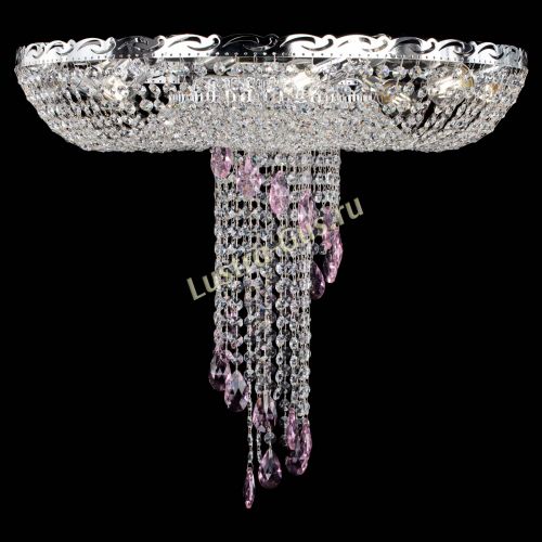 Люстра Диана №1 розовая в Ижевске Гусь Хрустальный
