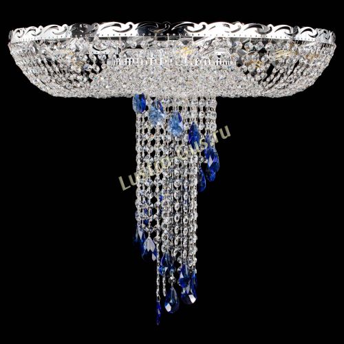 Люстра Диана №1 синяя в Ижевске Гусь Хрустальный