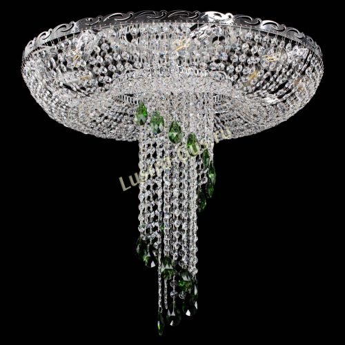 Люстра Диана №1 зеленая в Ижевске Гусь Хрустальный