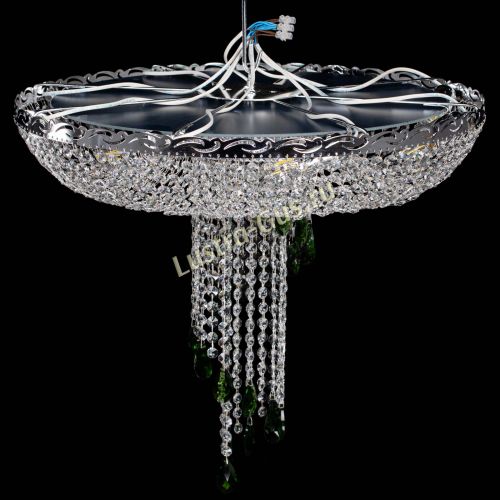 Люстра Диана №1 зеленая в Ижевске Гусь Хрустальный