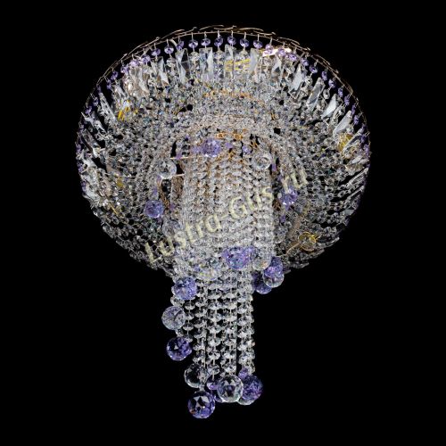 Люстра Диана №6 Шар 30 фиолетовая в Ижевске Гусь Хрустальный