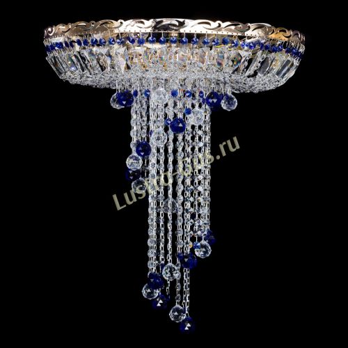 Люстра Диана №6 Шар 30 синяя в Ижевске Гусь Хрустальный