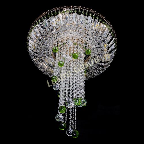 Люстра Диана №6 Шар 30 зеленая в Ижевске Гусь Хрустальный