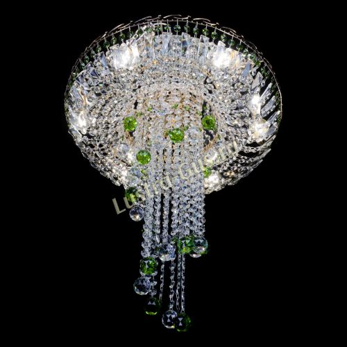 Люстра Диана №6 Шар 30 зеленая в Ижевске Гусь Хрустальный
