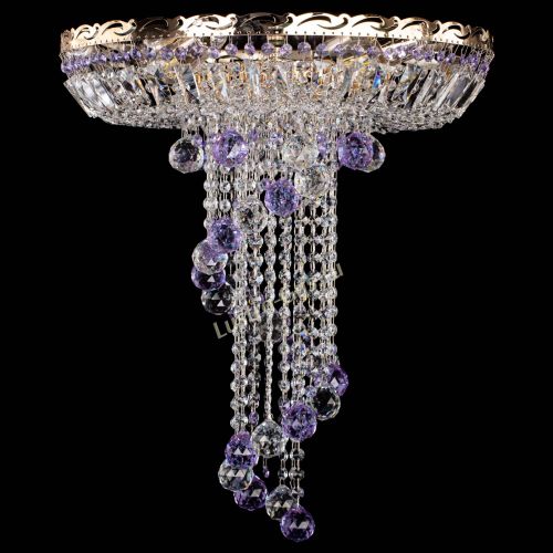 Люстра Диана №6 Шар 40 фиолетовая в Ижевске Гусь Хрустальный