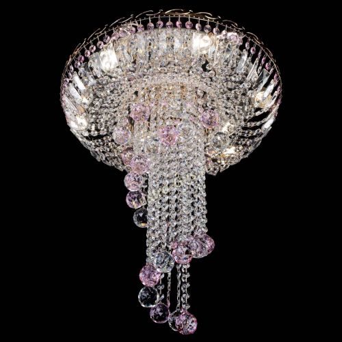 Люстра Диана №6 Шар 40 розовая в Ижевске Гусь Хрустальный