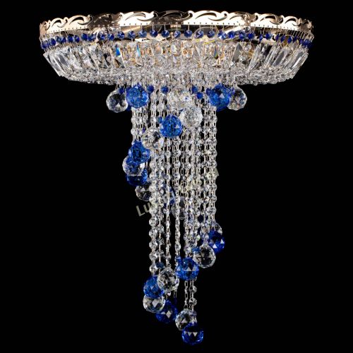 Люстра Диана №6 Шар 40 синяя в Ижевске Гусь Хрустальный