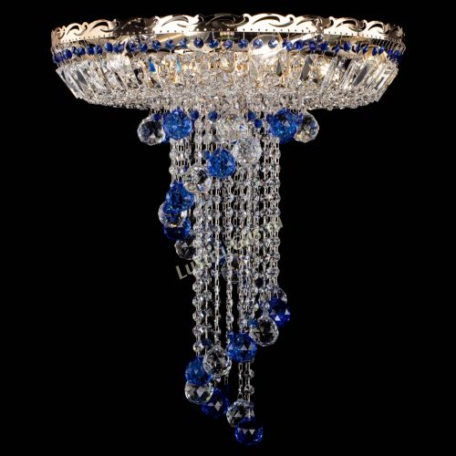 Люстра Диана №6 Шар 40 синяя в Ижевске Гусь Хрустальный