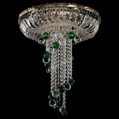 Люстра Диана №6 Шар 40 зеленая в Ижевске Гусь Хрустальный