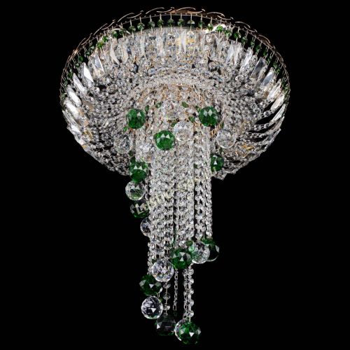 Люстра Диана №6 Шар 40 зеленая в Ижевске Гусь Хрустальный