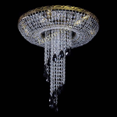 Люстра Диана №6 журавлик черная под бронзу  в Ижевске Гусь Хрустальный