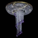 Люстра Диана №6 журавлик фиолетовая под бронзу  в Ижевске