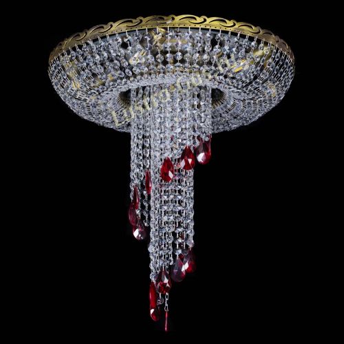 Люстра Диана №6 журавлик красная под бронзу в Ижевске Гусь Хрустальный