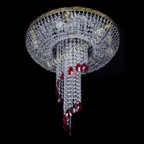 Люстра Диана №6 журавлик красная под бронзу в Ижевске Гусь Хрустальный