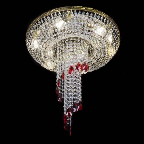 Люстра Диана №6 журавлик красная под бронзу в Ижевске Гусь Хрустальный