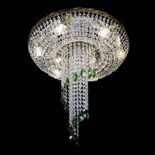 Люстра Диана №6 журавлик зеленая под бронзу  в Ижевске Гусь Хрустальный