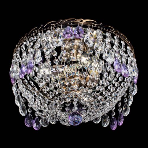 Люстра Диана журавлик фиолетовая в Ижевске Гусь Хрустальный