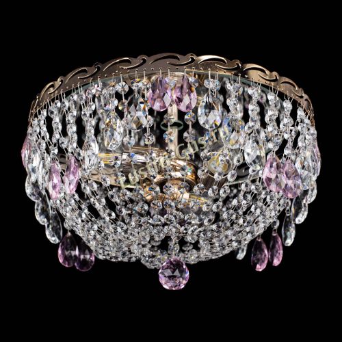 Люстра Диана журавлик розовая в Ижевске Гусь Хрустальный