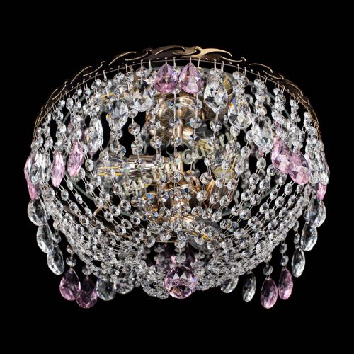 Люстра Диана журавлик розовая в Ижевске Гусь Хрустальный