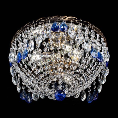 Люстра Диана журавлик синяя в Ижевске Гусь Хрустальный