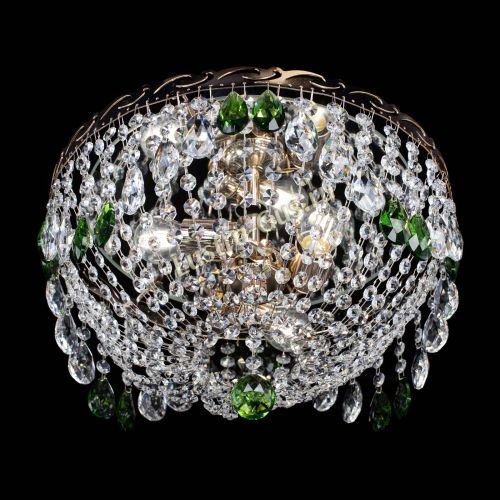 Люстра Диана журавлик зеленая в Ижевске Гусь Хрустальный