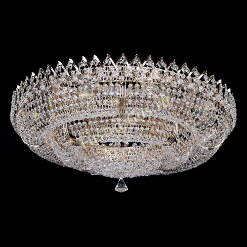 Люстра Двойное Кольцо Корона 700 мм в Ижевске Гусь Хрустальный