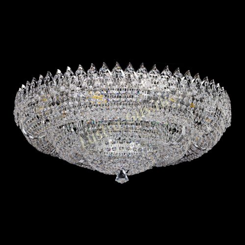 Люстра Двойное Кольцо Корона 700 мм в Ижевске Гусь Хрустальный