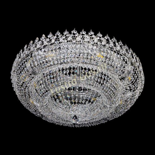 Люстра Двойное Кольцо Корона 700 мм в Ижевске Гусь Хрустальный