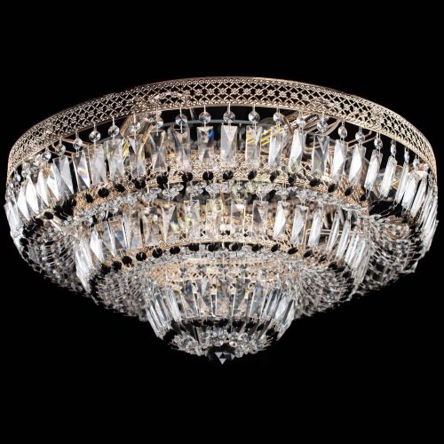 Люстра Двойное Кольцо Венеция черная в Ижевске Гусь Хрустальный