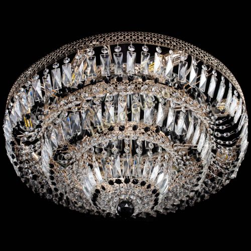 Люстра Двойное Кольцо Венеция черная в Ижевске Гусь Хрустальный