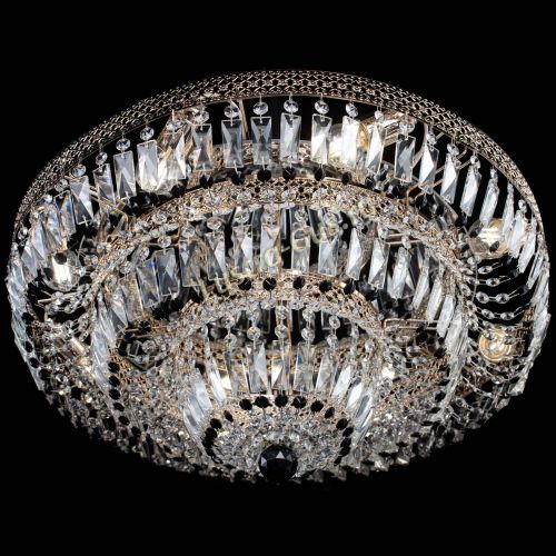 Люстра Двойное Кольцо Венеция черная в Ижевске Гусь Хрустальный