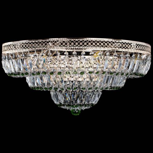 Люстра Двойное Кольцо Венеция зеленая в Ижевске Гусь Хрустальный