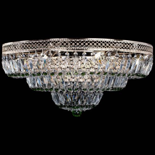 Люстра Двойное Кольцо Венеция зеленая в Ижевске Гусь Хрустальный