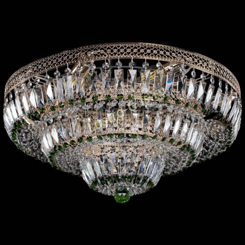 Люстра Двойное Кольцо Венеция зеленая в Ижевске Гусь Хрустальный