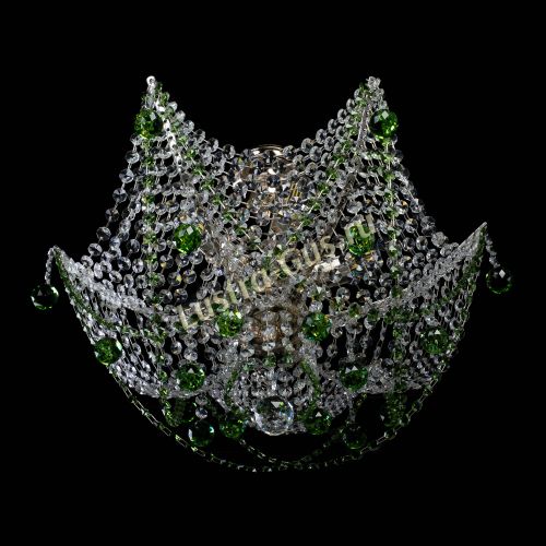 Люстра Элина №2 зеленая в Ижевске Гусь Хрустальный