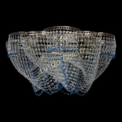 Люстра Есения голубая в Ижевске Гусь Хрустальный