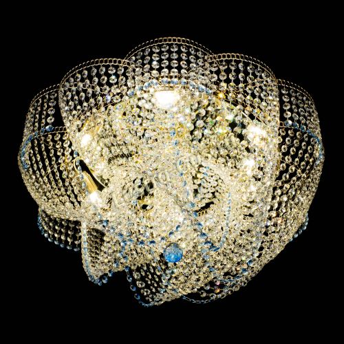 Люстра Есения голубая в Ижевске Гусь Хрустальный