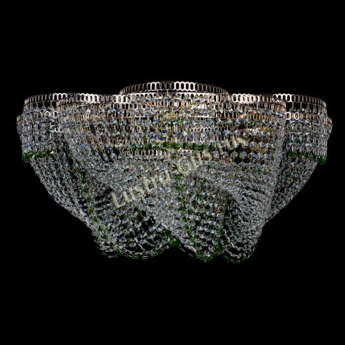 Люстра Есения зеленая в Ижевске Гусь Хрустальный