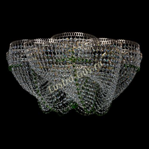 Люстра Есения зеленая в Ижевске Гусь Хрустальный